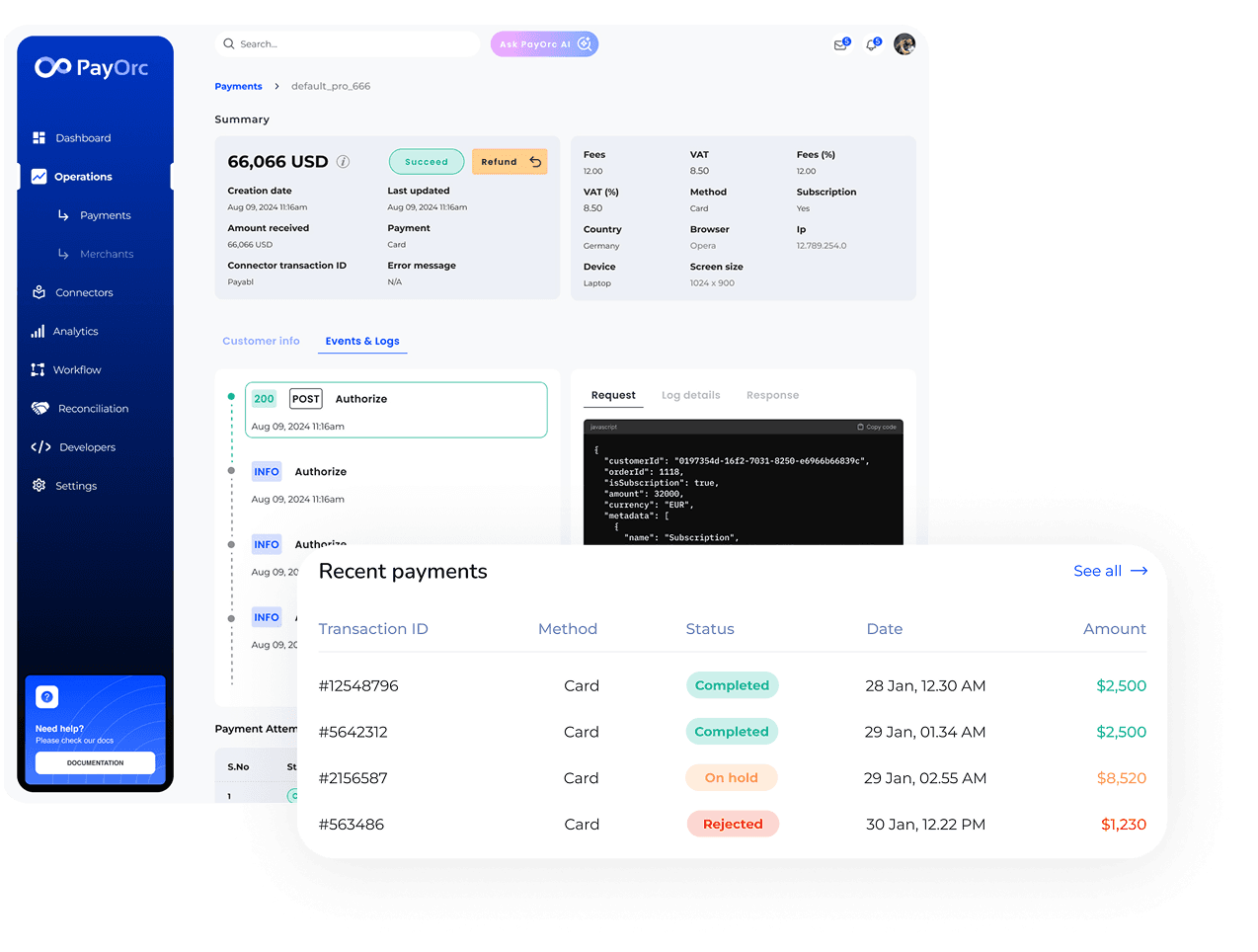 Merchant Dashboard
